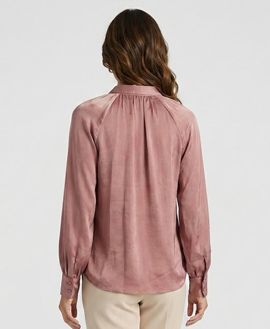 
Satin Blouse in MAUVE view 2