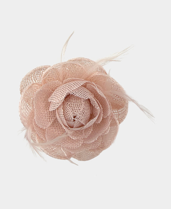
Mesh Rose Brooch/Hairclip in LIGHT PINK view 1