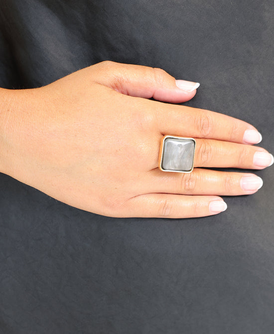 
Square Ring in GREY view 1