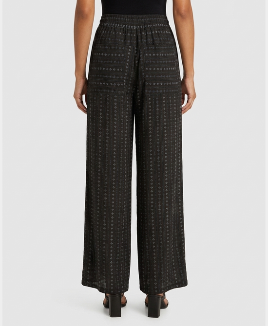 
Floral Print Barrel Pants in BROWN MULTI view 2