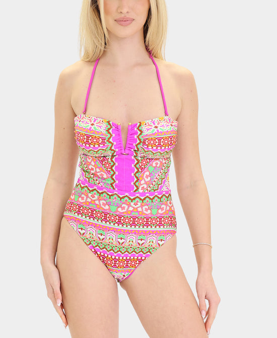 
Printed One-Piece Swimsuit in MULTI view 2