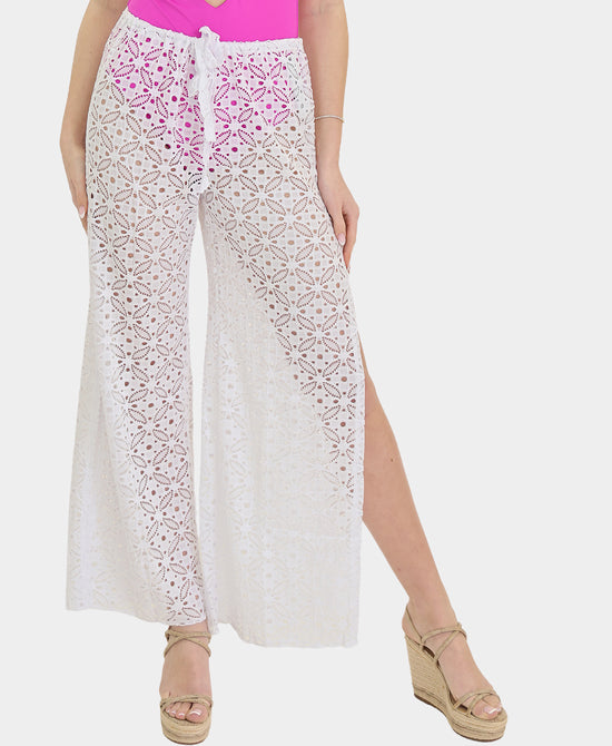 
Crochet Pants/Cover-Up in WHITE view 1