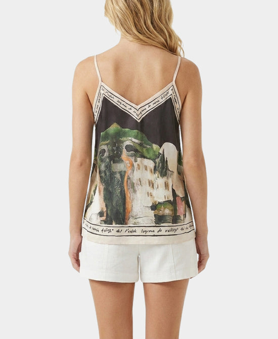 
Art-Inspired Scenic Print Tank in BLACK view 2