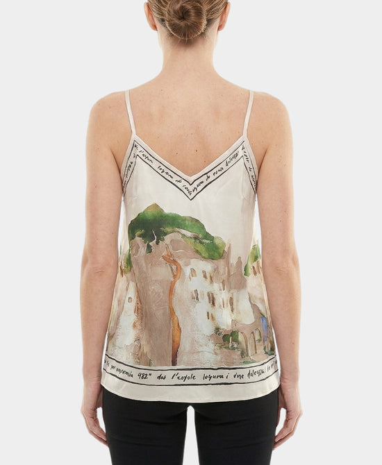 
Art-Inspired Scenic Print Tank in BEIGE view 2
