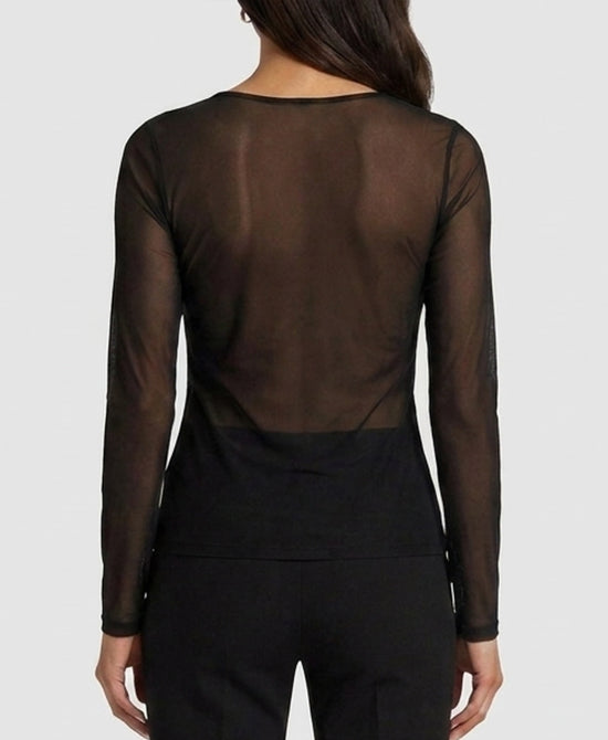 
Sheer Mesh Top in BLACK view 2