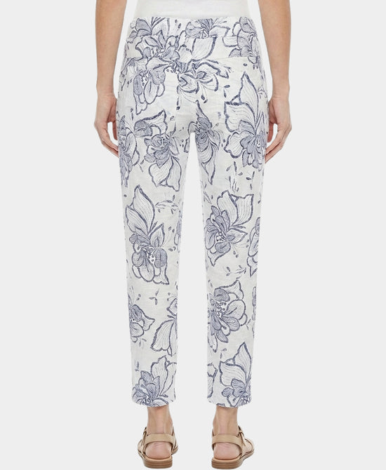
Floral Print Pants in WHITE/BLUE view 2