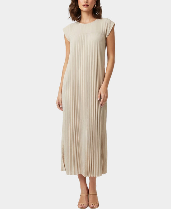 
Pleated Maxi Dress in BEIGE view 1