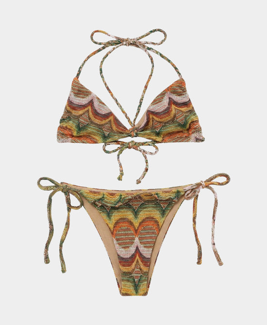 
Shimmer Stripe Bikini- 2 Pc Set in MULTI view 1