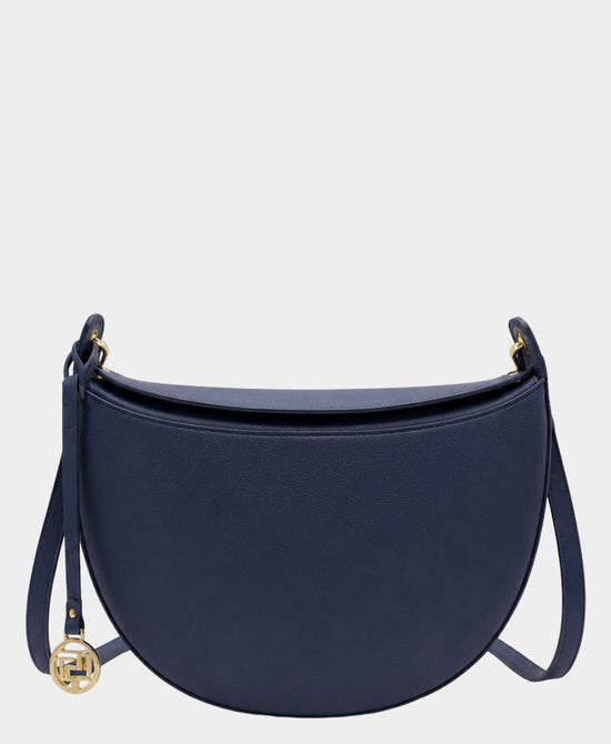 
Leather Crossbody Bag in NAVY view 1