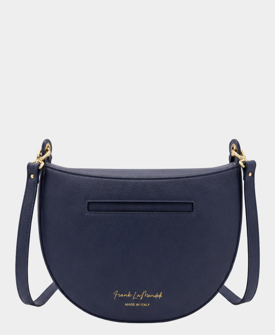 
Leather Crossbody Bag in NAVY view 2