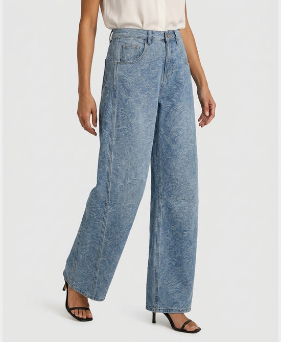 
Paisley Barrel Jeans in BLUE view 1
