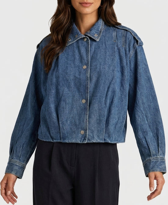 
Denim Bubble Jacket in BLUE view 1