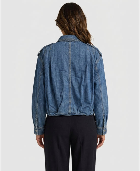 
Denim Bubble Jacket in BLUE view 2