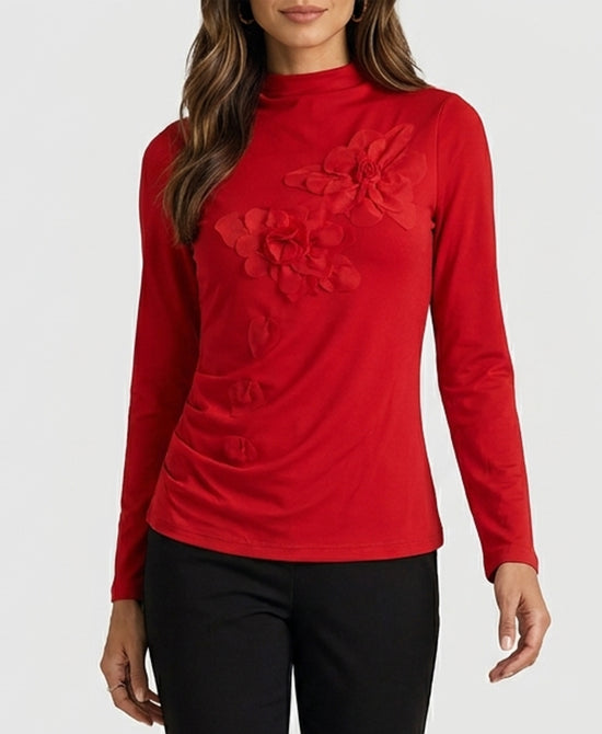 
Mesh Flower Top in RED view 1