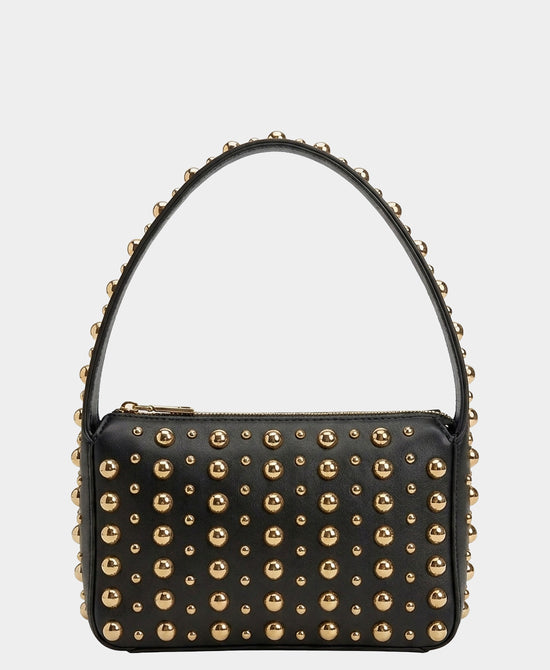 
Studded Handbag in BLACK/GOLD view 1