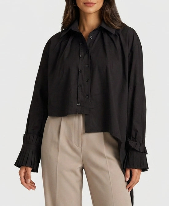 
Asymmetrical Blouse in BLACK view 1
