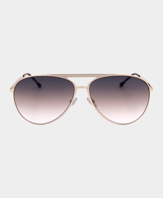 
Aviator Sunglasses in GOLD/BROWN view 2