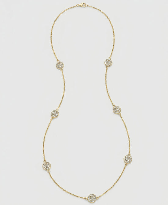 
Cubic Zirconia Long Necklace in GOLD view 2