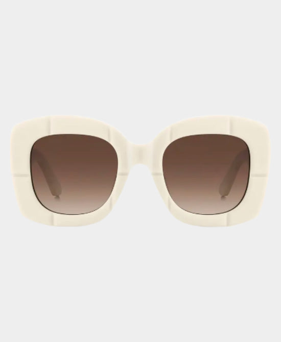 
Square Textured Sunglasses in IVORY view 2