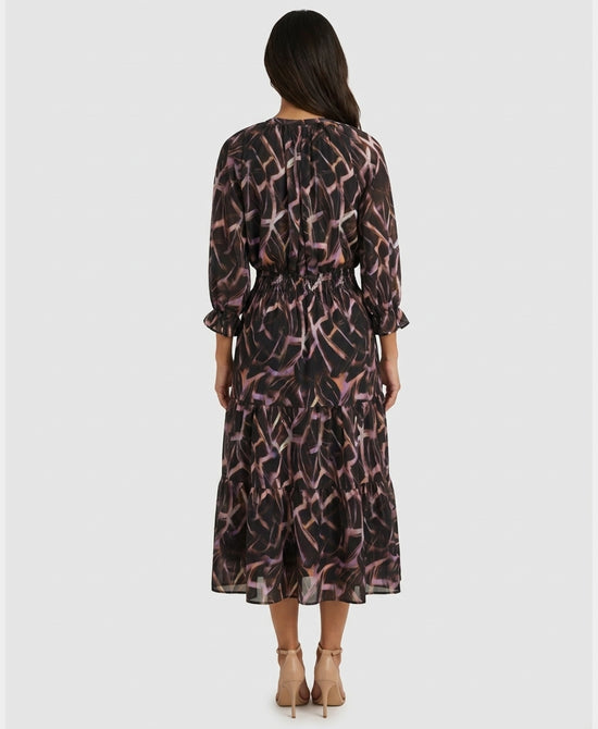 
Printed Midi Dress in MULTI view 2