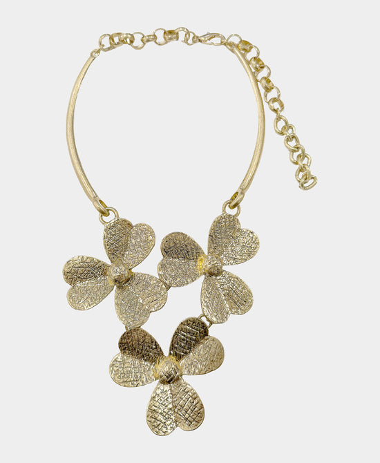 
Flower Collar Necklace in GOLD view 1