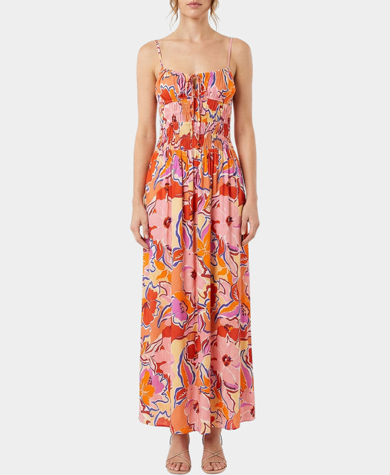 
Printed Maxi Dress in PINK MULTI view 1