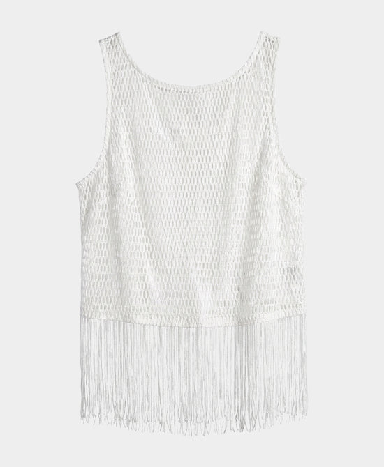 
Net Tank w/ Fringe in WHITE view 2