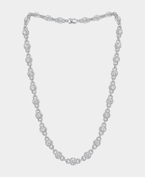 
Cubic Zirconia Necklace in SILVER view 2