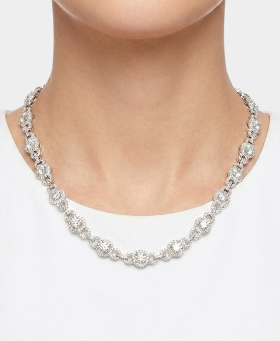 
Cubic Zirconia Necklace in SILVER view 1
