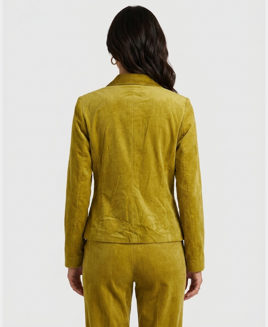 
Pinwale Corduroy Blazer in CHARTREUSE view 2