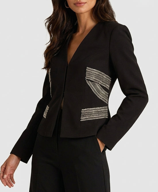 
Crystal Blazer in BLACK view 1