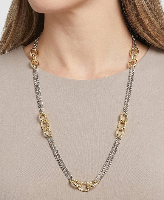 
Long Chain Necklace in GOLD/SILVER view 2