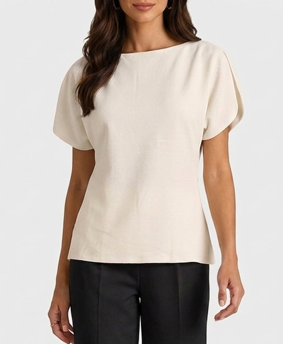 
Knit Top w/ Slit Sleeves in IVORY view 1