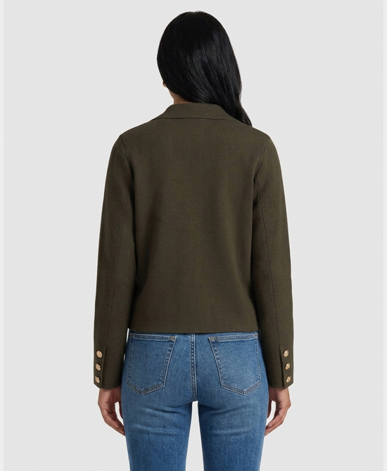 
Knit Blazer in OLIVE view 2