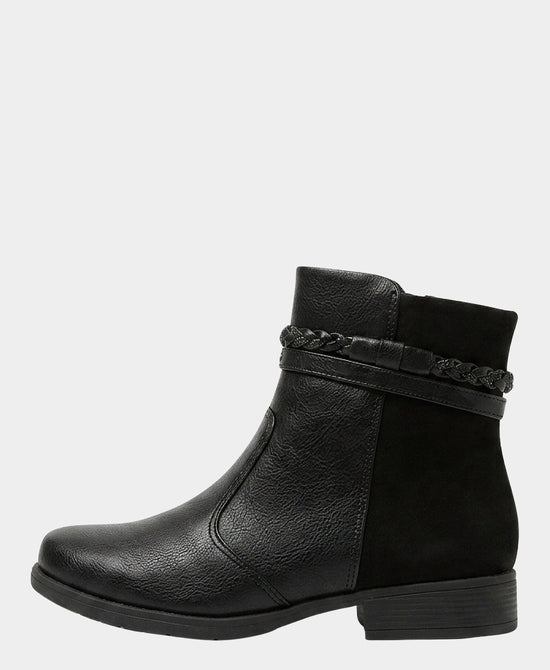 
Crystal Braided Buckle Bootie in BLACK view 2
