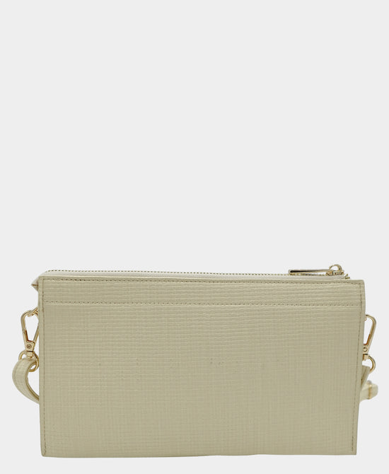
Textured Wristlet/Crossbody Bag in LIGHT BEIGE view 2