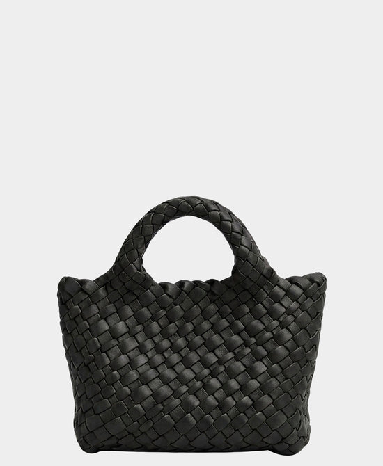 
2in1 Mini Woven Crossbody Bag in BLACK view 1