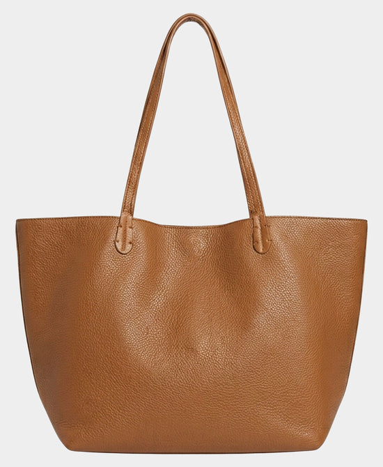 
2in1 Reversible Tote Bag in COFFEE/CAMEL view 2