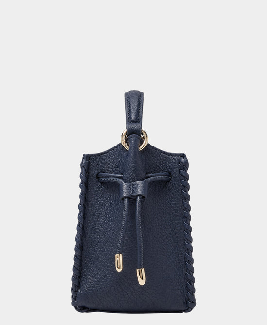 
Whipstitch Square Bucket Bag in NAVY view 2