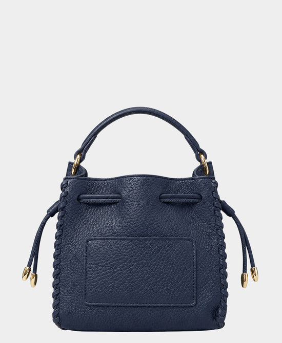 
Whipstitch Square Bucket Bag in NAVY view 1