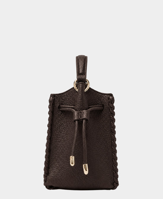 
Whipstitch Square Bucket Bag in ESPRESSO view 2