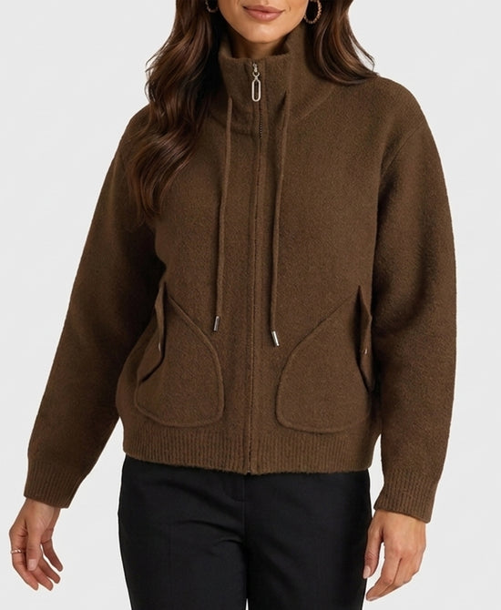 
Sweater Jacket in BROWN view 1