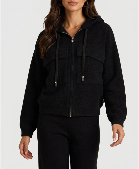 
Sweater Jacket in BLACK view 1