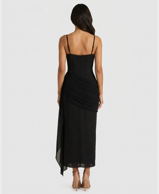 
Bandage Maxi Dress in BLACK view 2