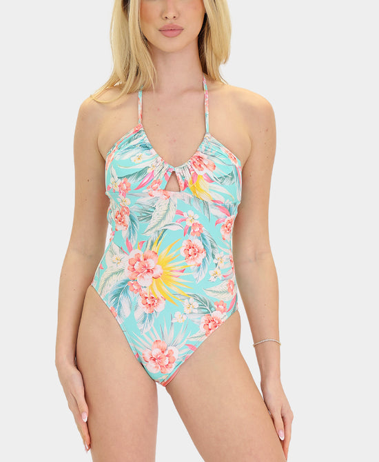 
Floral Printed One-Piece Swimsuit in MULTI view 1