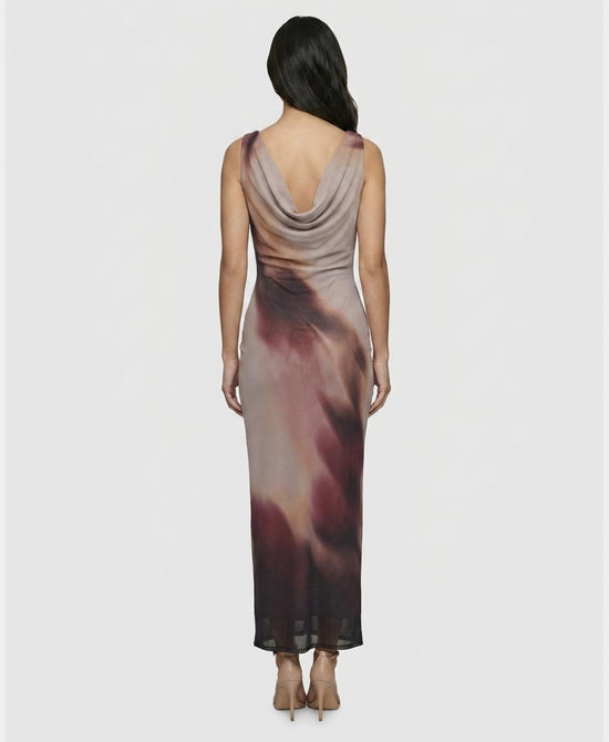 
Mesh Ombre Maxi Dress in TAUPE MULTI view 2