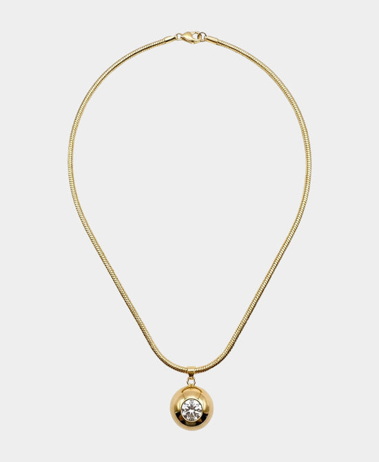
Cubic Zirconia Pendant Necklace in GOLD view 2