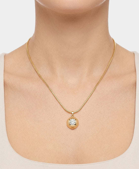 
Cubic Zirconia Pendant Necklace in GOLD view 1