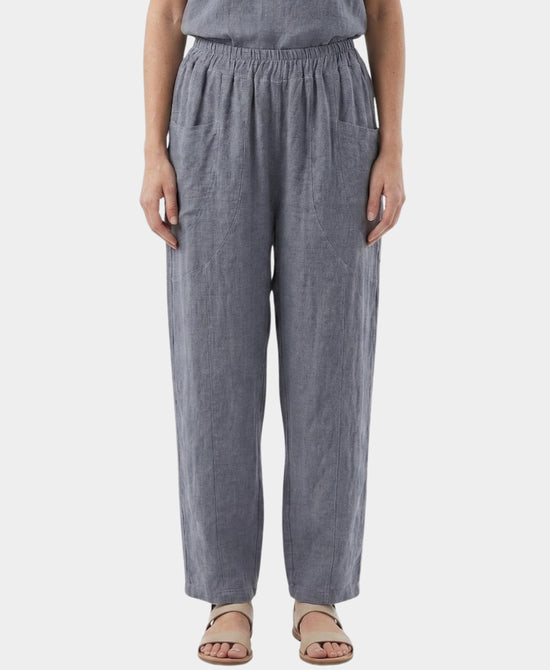 
Linen & Cotton Pants in NAVY view 1