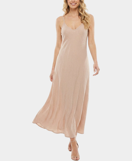 
Linen Maxi Dress in PINK view 1